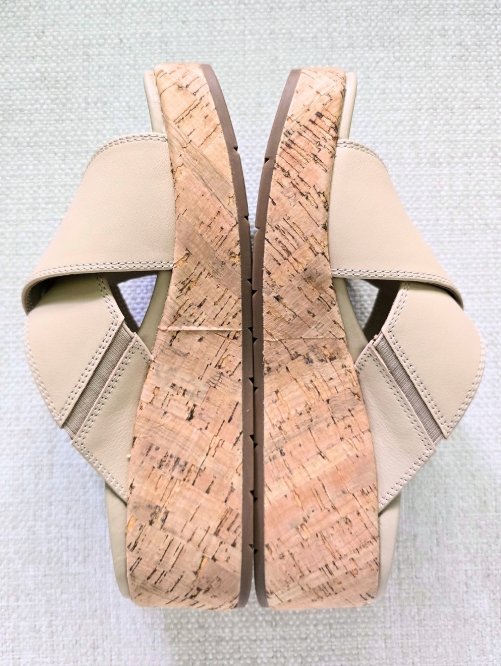 ABEO Dylan 2351 Solstice Cross Slide Metatarsal Cuban Sand Cork Wedge Sandal 7.5 - Picture 6 of 12